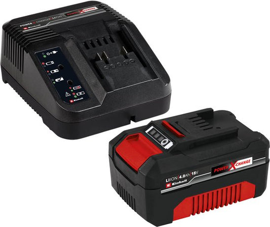 Einhell 18 V/4.0 Ah Power X-Change starter kit - 1x 4.0 Ah Accu en snellader
