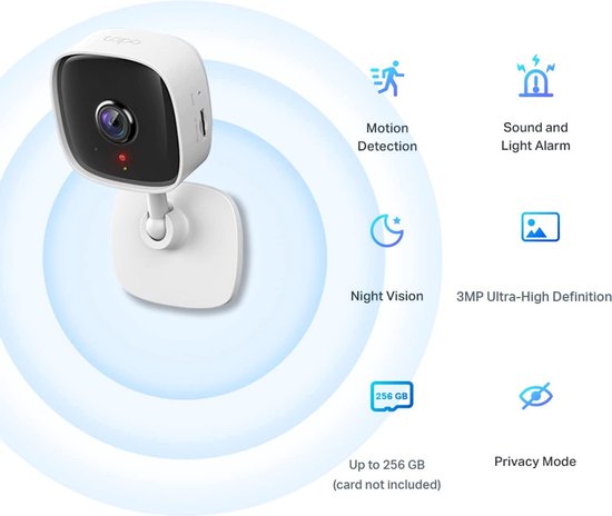 Tapo C110 Beveiligingscamera binnen - 3MP -Ultra HD