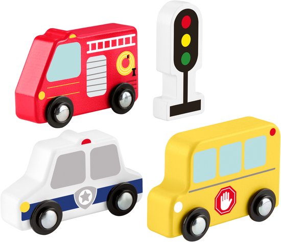 Fisher-Price Wood Set Houten Voertuigen