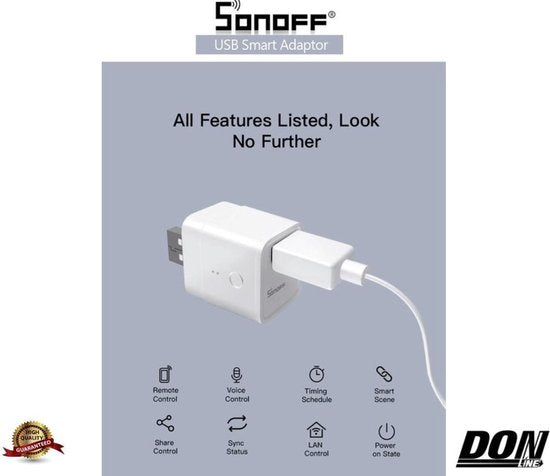 Sonoff - Micro - 5V Draadloze USB Smart Adapter