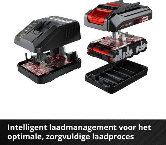 Einhell 18 V/2.5 Ah Power X-Change starter kit - 1x 2.5 Ah Accu en snellader - universeel voor alle Power X-Change machines