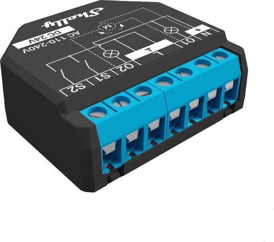 Shelly Shelly Plus 2PM Schakel-meetactor WiFi, Bluetooth