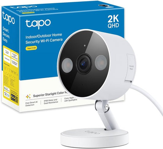 Tapo C120 Beveiligingscamera binnen 2K QHD/4 MP