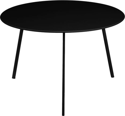 Mica Decorations Seatle Bijzettafel voor Buiten - H38 x Ø58 cm - Metaal - Zwart