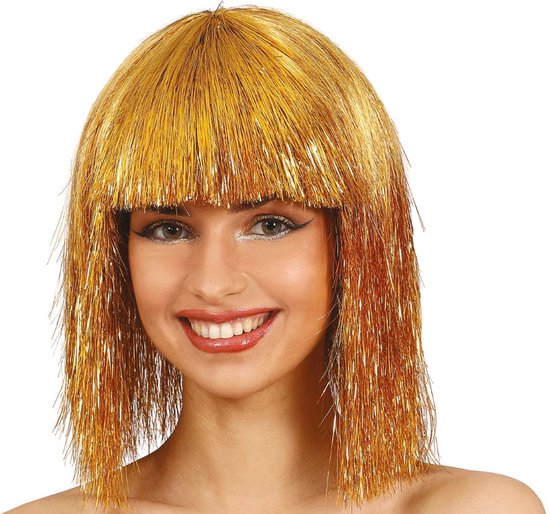 Fiestas Guirca - Pruik Goud