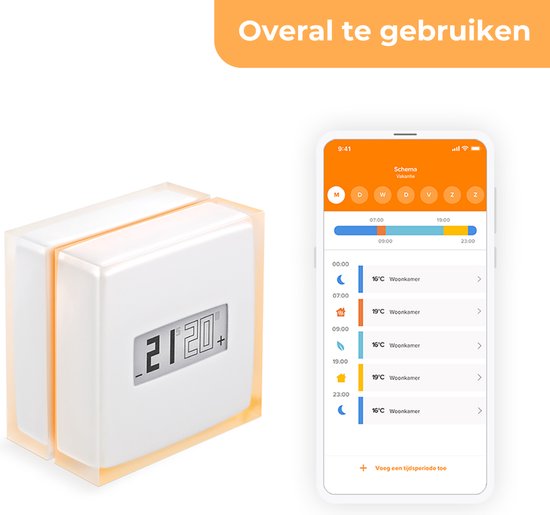 Netatmo Slimme Thermostaat - Smart Thermostaat voor CV