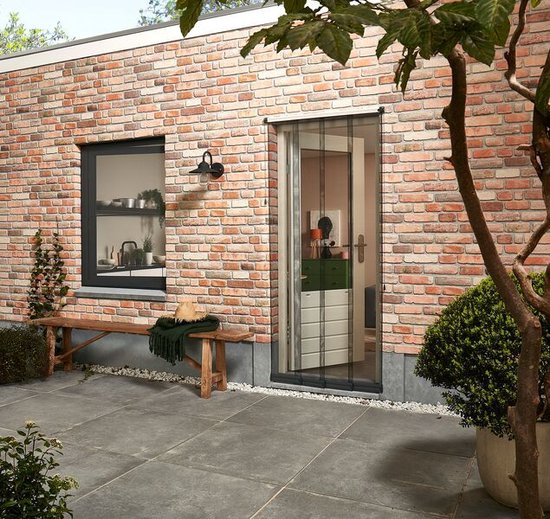 CanDo Horgordijn Lamelhor deur Comfort - Grijs 95x235cm