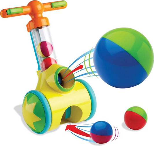 TOMY Rol op & Schiet Loopwagen - Peuterspeelgoed - Looptrainer