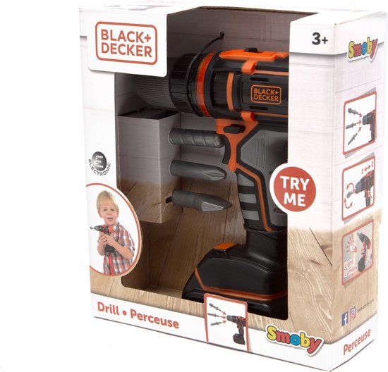 Smoby - Black & Decker - Boormachine - Speelgoedgereedschap