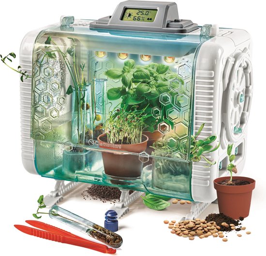 Clementoni Wetenschap en Spel - Hi-Tech Kweekkas - STEM speelgoed - Broeikas - Experimenteren met Planten - Groene vingers - Vanaf 8 jaar