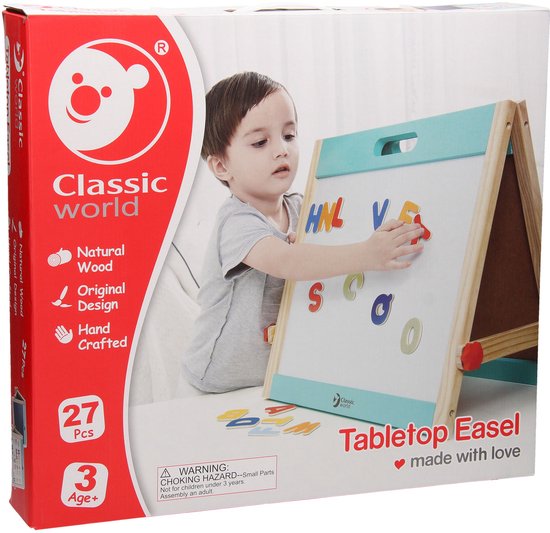 Classic World Houten Magneet- en Krijtbord