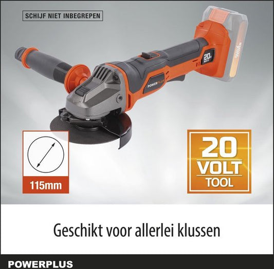 Dual Power accu haakse slijper POWDP35100 - 20V
