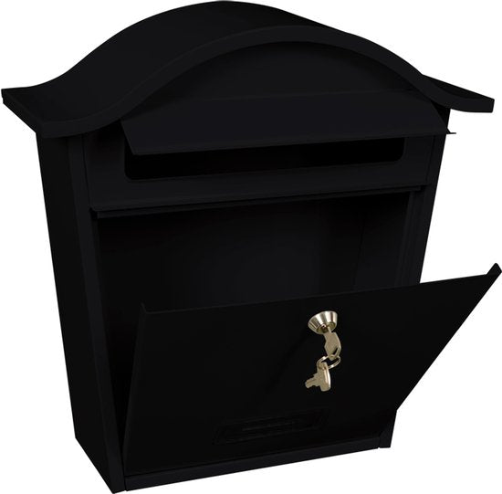 V-Part - Wandbrievenbus Tatifan - Galvanized Steel Powder Coated - zwart - Brievenbus