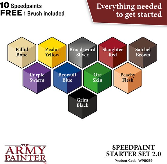 Speedpaint Starter Set 2.0 - 10 kleuren - 18ml - WP8059