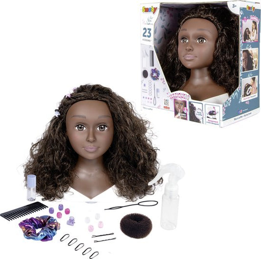 Smoby - My Beauty Afro Styling Head - Kaphoofd - 23 Accessoires - Vanaf 3 jaar
