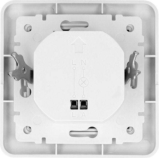 PIR Bewegingsmelder Inbouw - Bewegingssensor met 160 ° Detectie - Bewegingsdetector voor Wand inbouw - IP20 - Tweedraads - 60mm inbouw - Wit