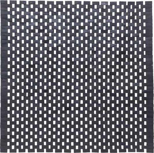 Sealskin Woodblock - Badmat 60x60 cm - 100% gerecycled hout - Teak Zwart