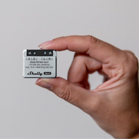 Shelly Shelly PM Mini Gen3 Schakel-meetactor WiFi, Bluetooth