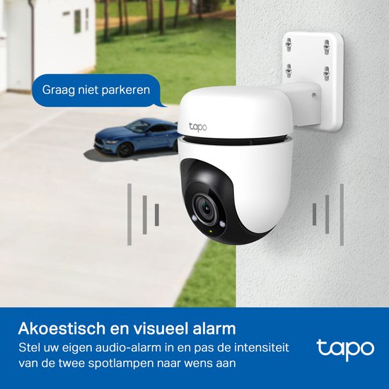 Tapo C500 Beveiligingscamera buiten - Full HD - 360° horizontaal & 130° verticaal - IP65-WiFi Camera