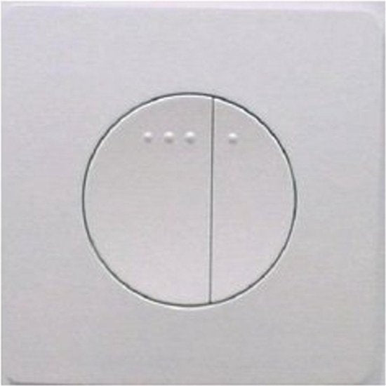 Wisa 3100 Carre bedieningsplaat voor frontbediening 2 knops wit