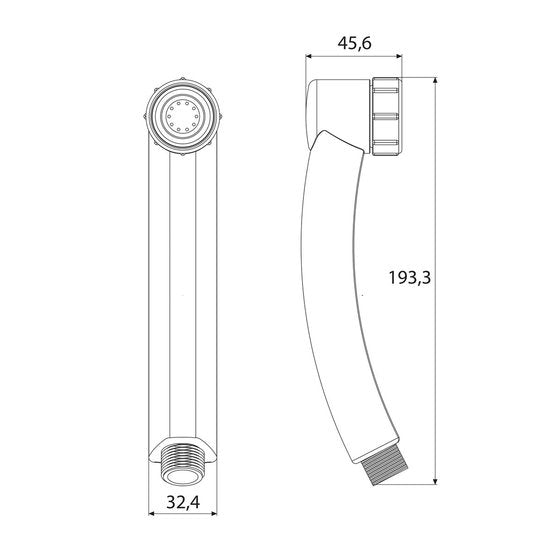 Tiger Turbo Saver Handdouche - Douchekop Ø 3,5 cm