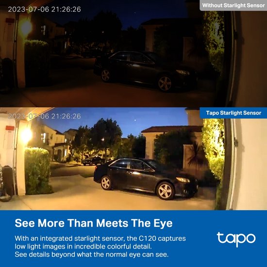 Tapo C120 Beveiligingscamera binnen 2K QHD/4 MP