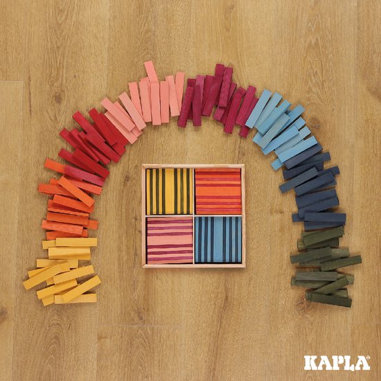 KAPLA - KAPLA Kleur - Constructiespeelgoed - 8 Kleuren- 100 Plankjes