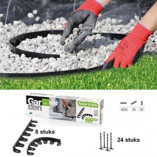Prosperplast - Gazonrand met ankers 4,8 m Border