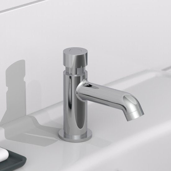 SCHÜTTE Lima Zelfsluitende Fonteinkraan - Koudwaterkraan - chroom