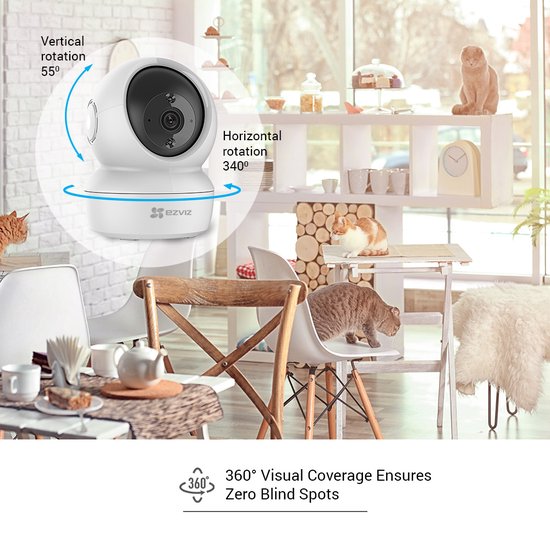 EZVIZ C6N - IP-beveiligingscamera - Pan- en kantelfunctie - Voor binnen