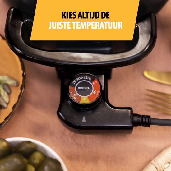 Tristar FO-1107 - Fondueset Elektrisch - 1000W - 1,5L inhoud voor 8 pers