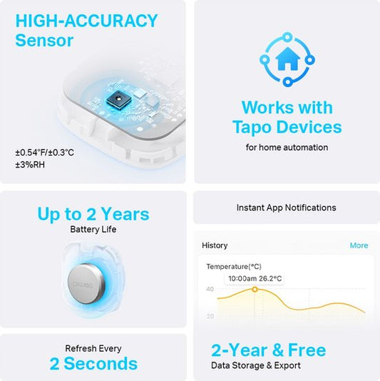 TP-Link T310 Smart temperatuur- en vochtigheidssensor