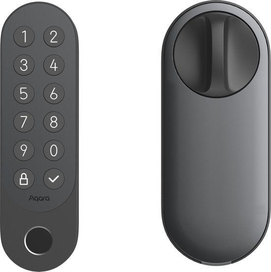 Aqara Smart Lock U200 Kit - Zwart - Slim Deurslot - Vingerafdruk & Pincode