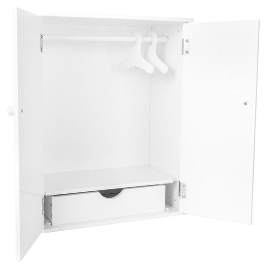 Small Foot Houten Poppen Kledingkast 53 Cm Wit