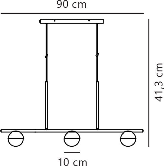 Nordlux Contina-hanglamp-3x G9-opaal glas/messing