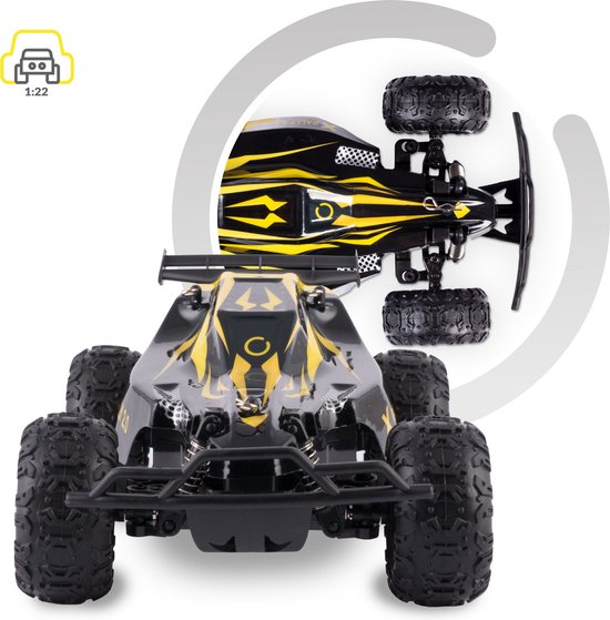 Overmax X-Rally 2.0 - RC voertuig - 1:22 - RC Auto - 20 km/h - 100m bereik - 2 accu’s - Onafhankelijke vering - 30 min rijtijd - TUV-gecertificeerd - Elastische banden - Sportief design - Schokbestendig chassis