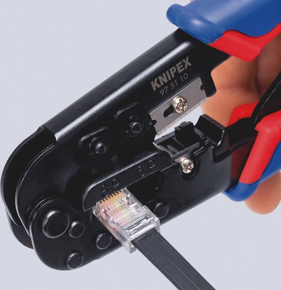 Knipex 975110 Krimptang voor Westernstekkers - 190mm
