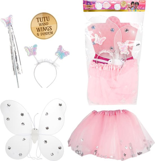 Princess Friends Verkleedset Vlinderfee met Vleugels