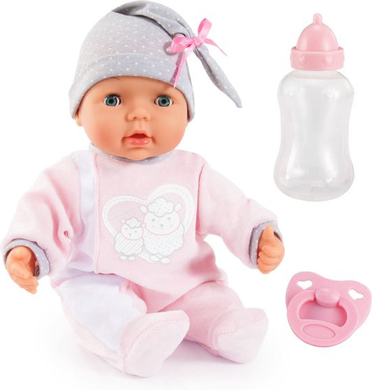 Bayer Design - Babypop My Piccolina Interactive in roze 38 cm