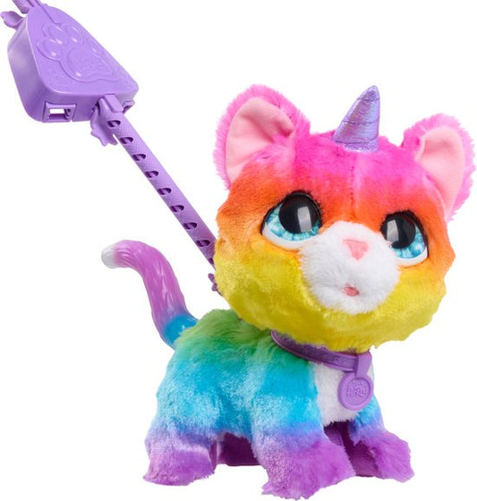 FurReal WalkaLots Big Wags Unicorn Kat - Interactieve pluchen Knuffe