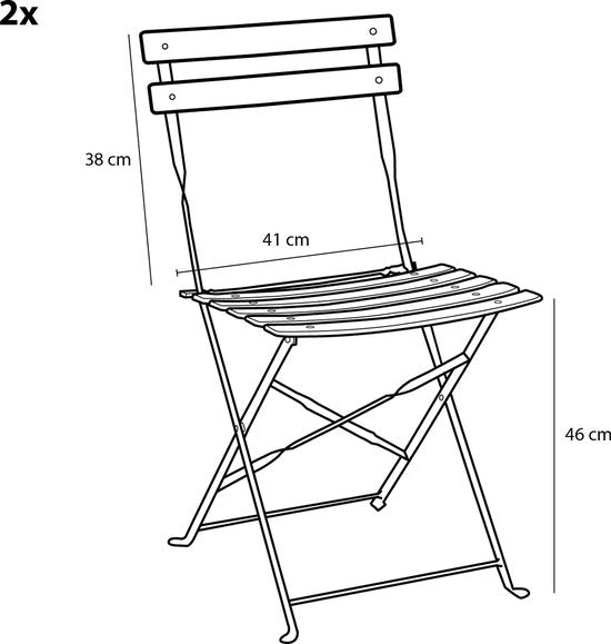 Mica Decorations Laurence Bistroset - Set van 3 - Metaal - Wit