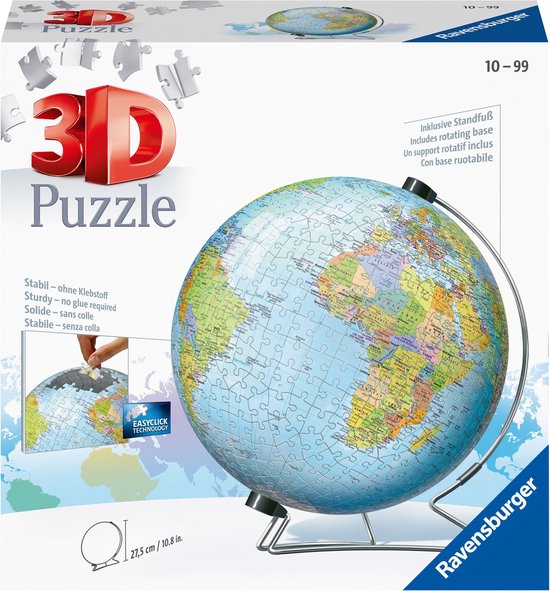 Ravensburger 3D puzzel de aarde (Engels)- 3D Puzzel - 540 stukjes