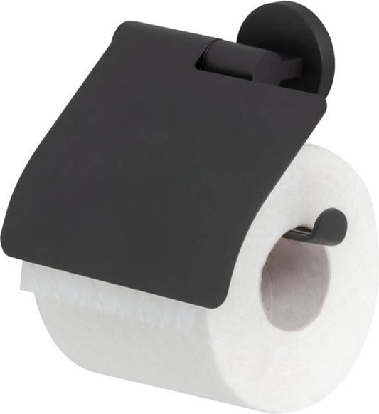 Tiger Noon - Wc rolhouder met klep - Toiletrolhouder zwart