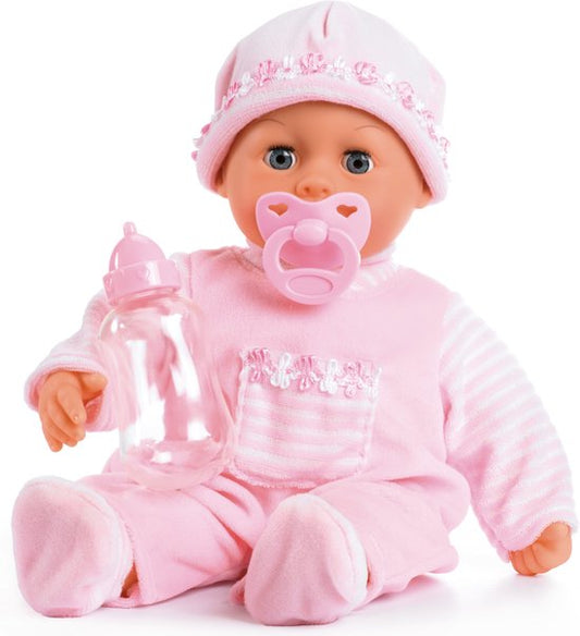 Bayer Design - Babypop First Words Baby 38 cm in roze