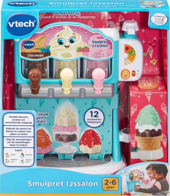 VTech Smulpret Ijssalon - Educatief Speelgoed - Stimuleert Creativiteit - Cadeau - Speelgoed vanaf 2 Jaar