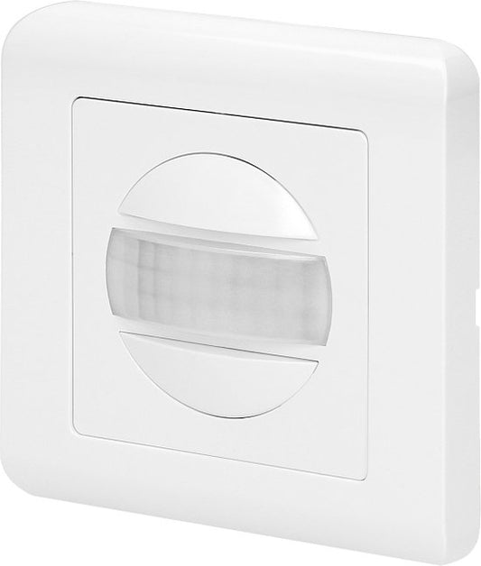 PIR Bewegingsmelder Inbouw - Bewegingssensor met 160 ° Detectie - Bewegingsdetector voor Wand inbouw - IP20 - Tweedraads - 60mm inbouw - Wit