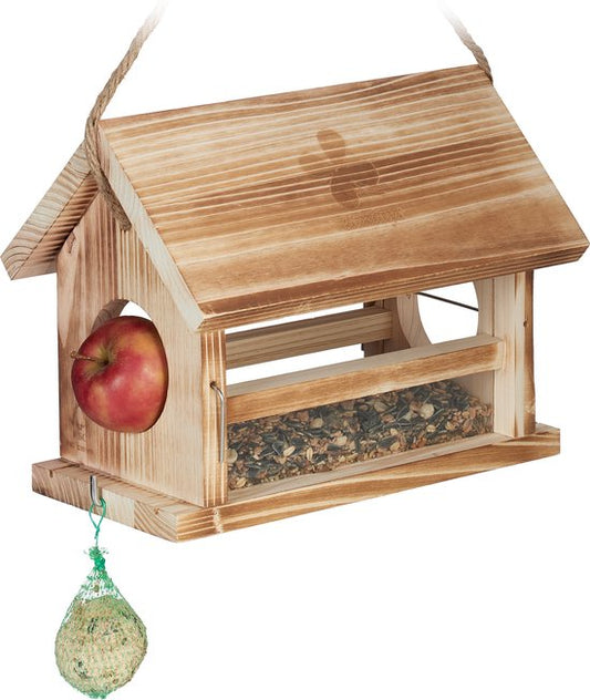 hangend vogelvoederhuisje - voor vogels - 24 x 31 x 20 cm - weerbestendig