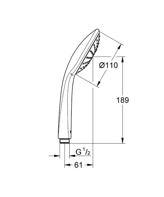 GROHE Euphoria Mono Douchekop - Ã˜ 11 cm
