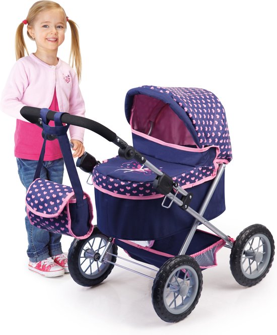 Bayer Design - Poppenwagen Trendy - Blauw en Roze