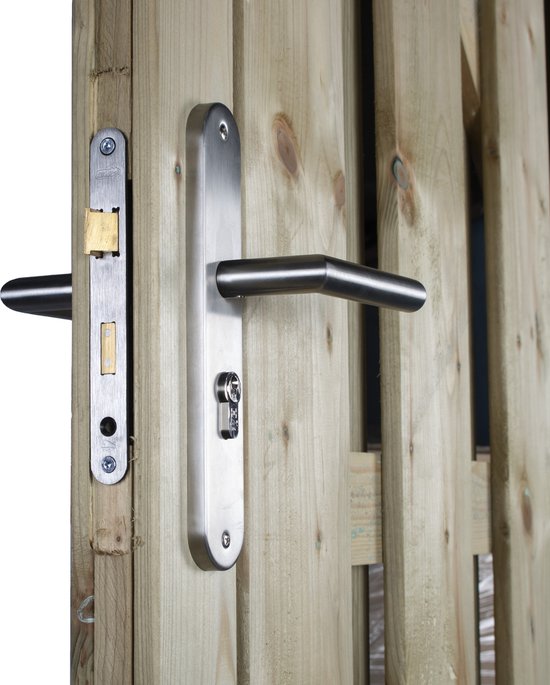 Starx Poortdeur set met RVS beslag en veiligheidsslot SKG*